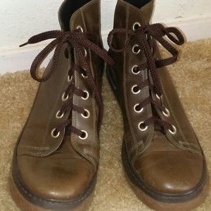 Womens Kenneth Cole Brown Leather Ankle Boots 8. 5